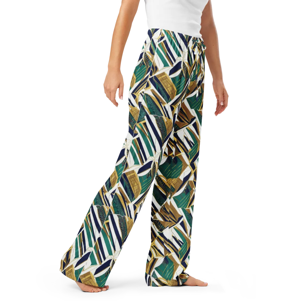 Gilded Tropic on Women's Pajama Pants — Right Front
