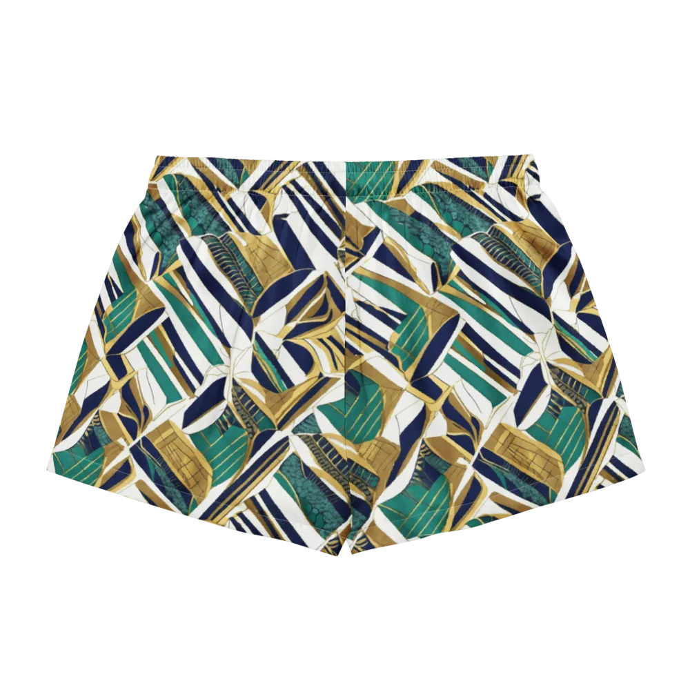 Gilded Tropic on Women's Pajama Shorts — Back