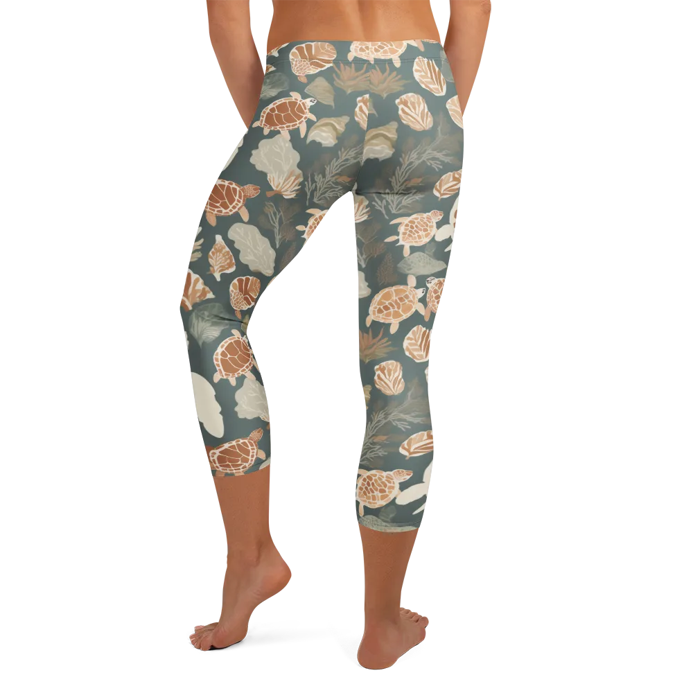Reef Roaming on Capri Leggings — Back