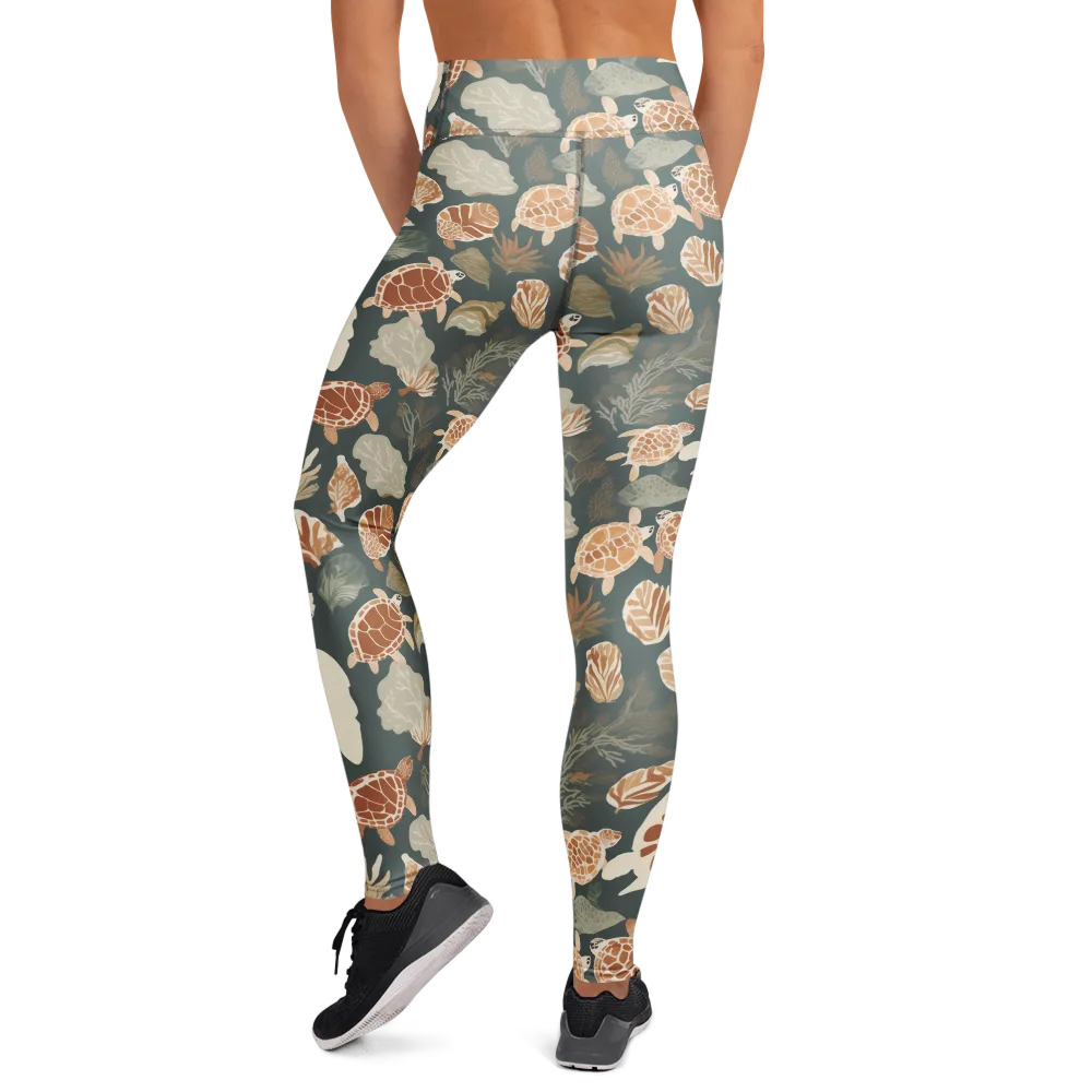 Reef Roaming on Yoga Leggings — Back