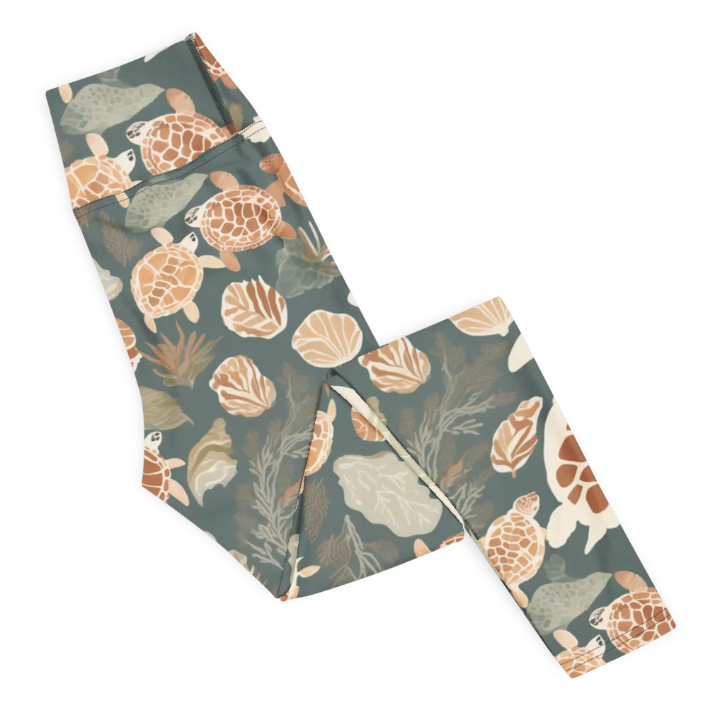Reef Roaming on Yoga Leggings — Right