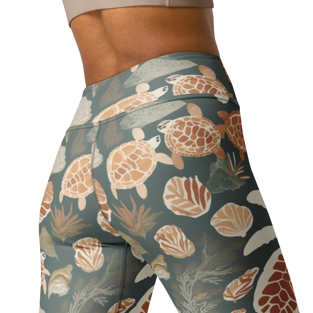 Reef Roaming on Yoga Leggings — Back