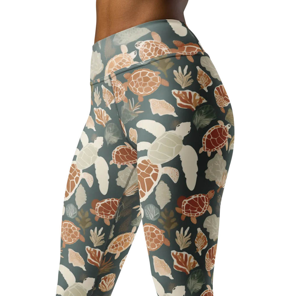 Reef Roaming on Yoga Leggings — Left Front
