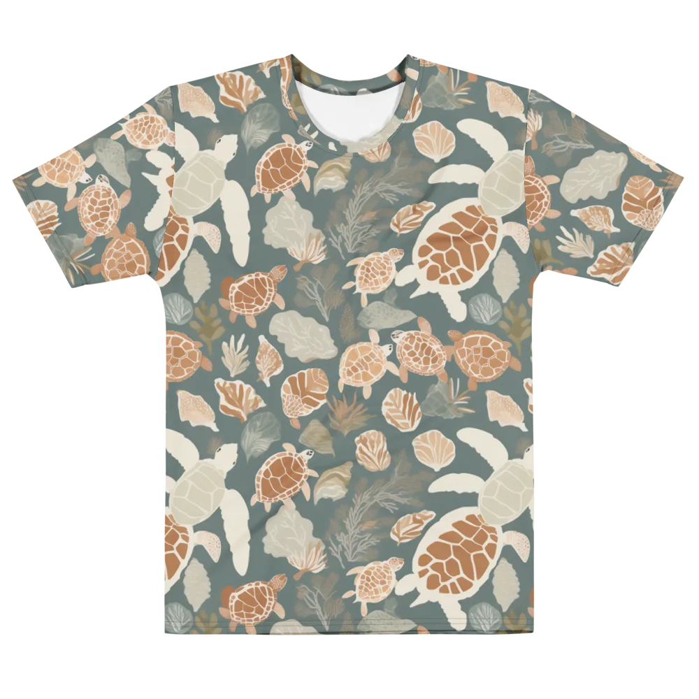 Reef Roaming on Men's Cotton Crew Neck T-Shirt — Front