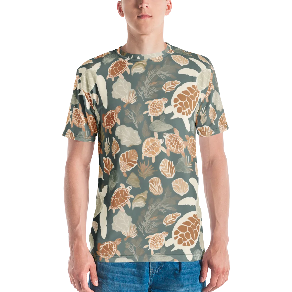 Reef Roaming on Men's Crew Neck T-Shirt — Front