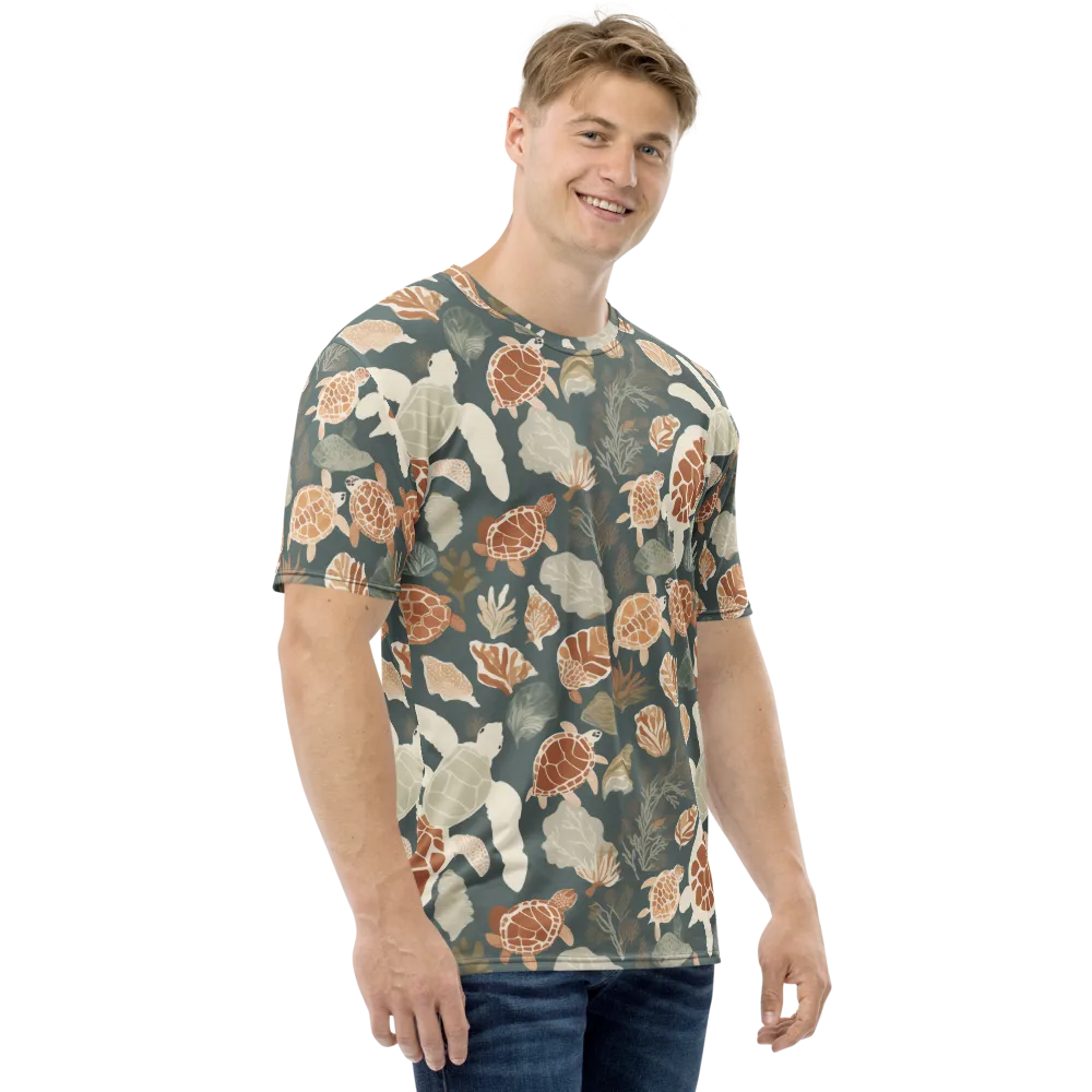 Reef Roaming on Men's Crew Neck T-Shirt — Right