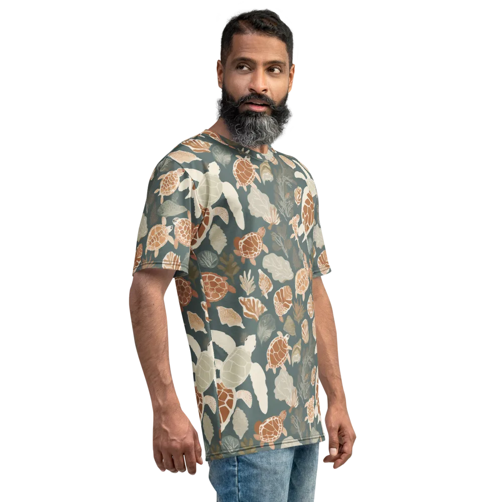 Reef Roaming on Men's Crew Neck T-Shirt — Right