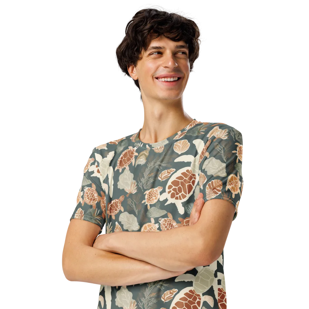 Reef Roaming on Men's Crew Neck T-Shirt — Left Front