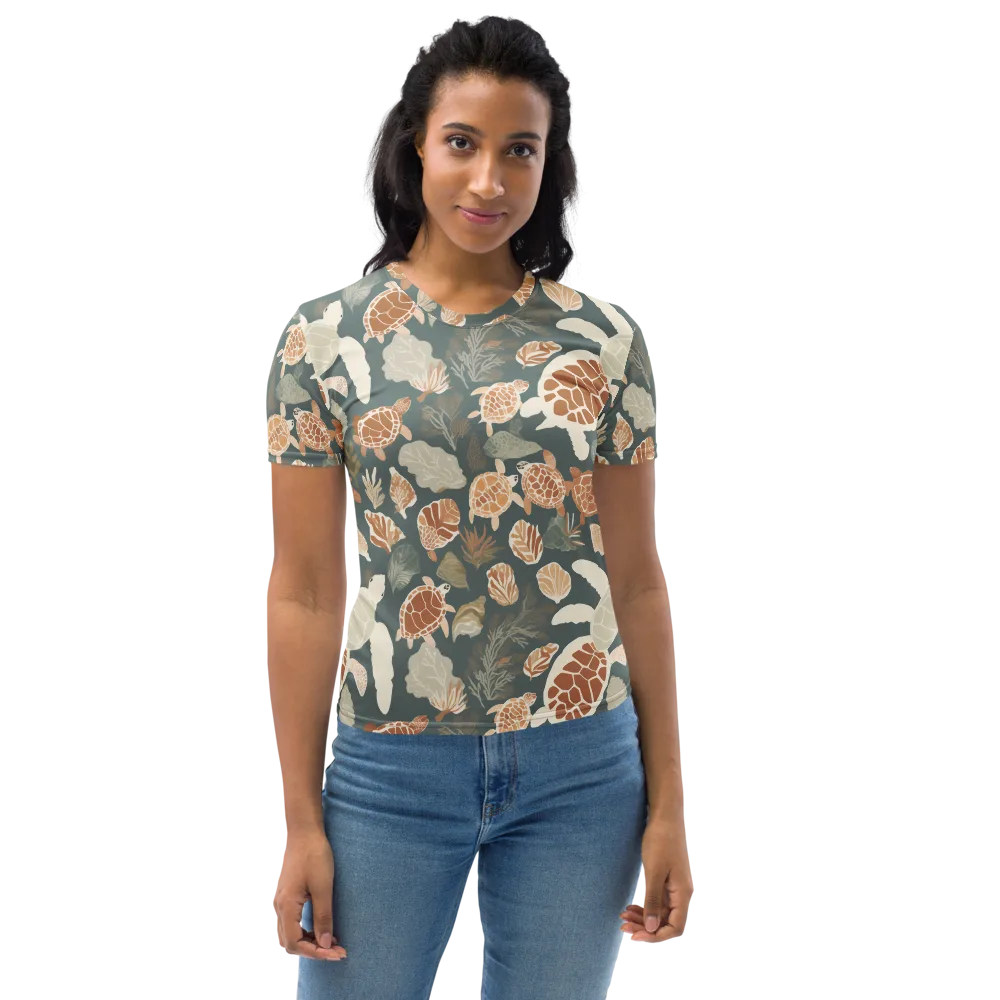 Reef Roaming on Women's Crew Neck T-Shirt — Front