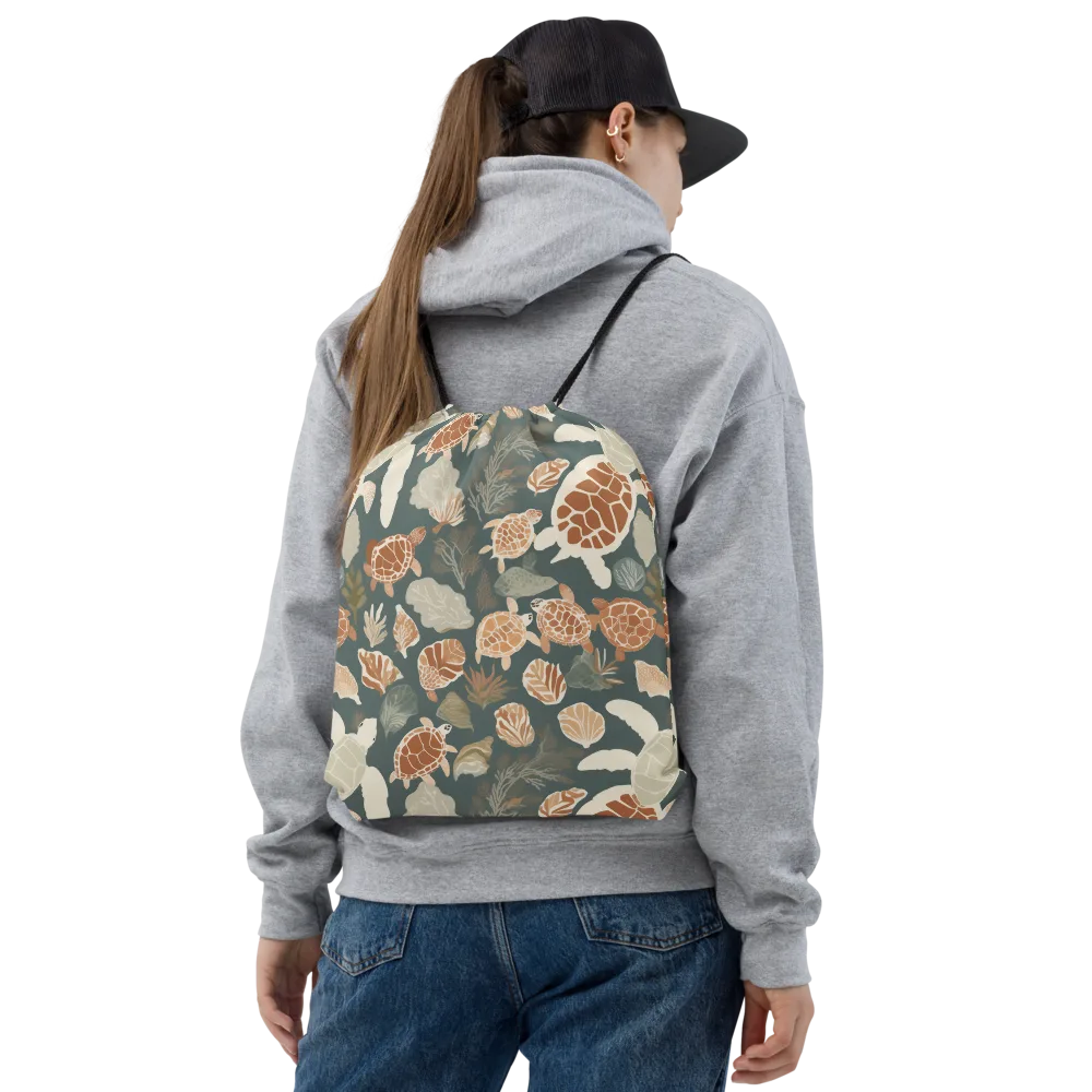 Reef Roaming on Drawstring Bag — Front
