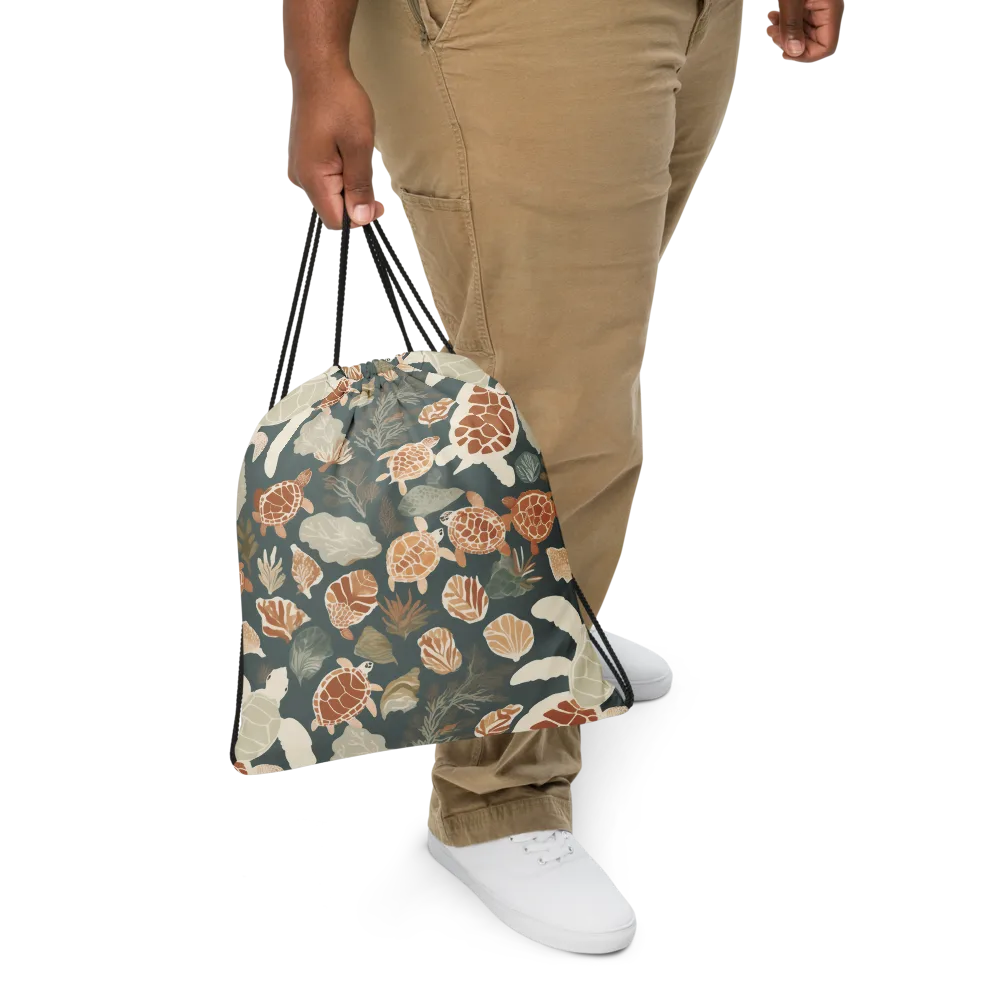 Reef Roaming on Drawstring Bag — Front