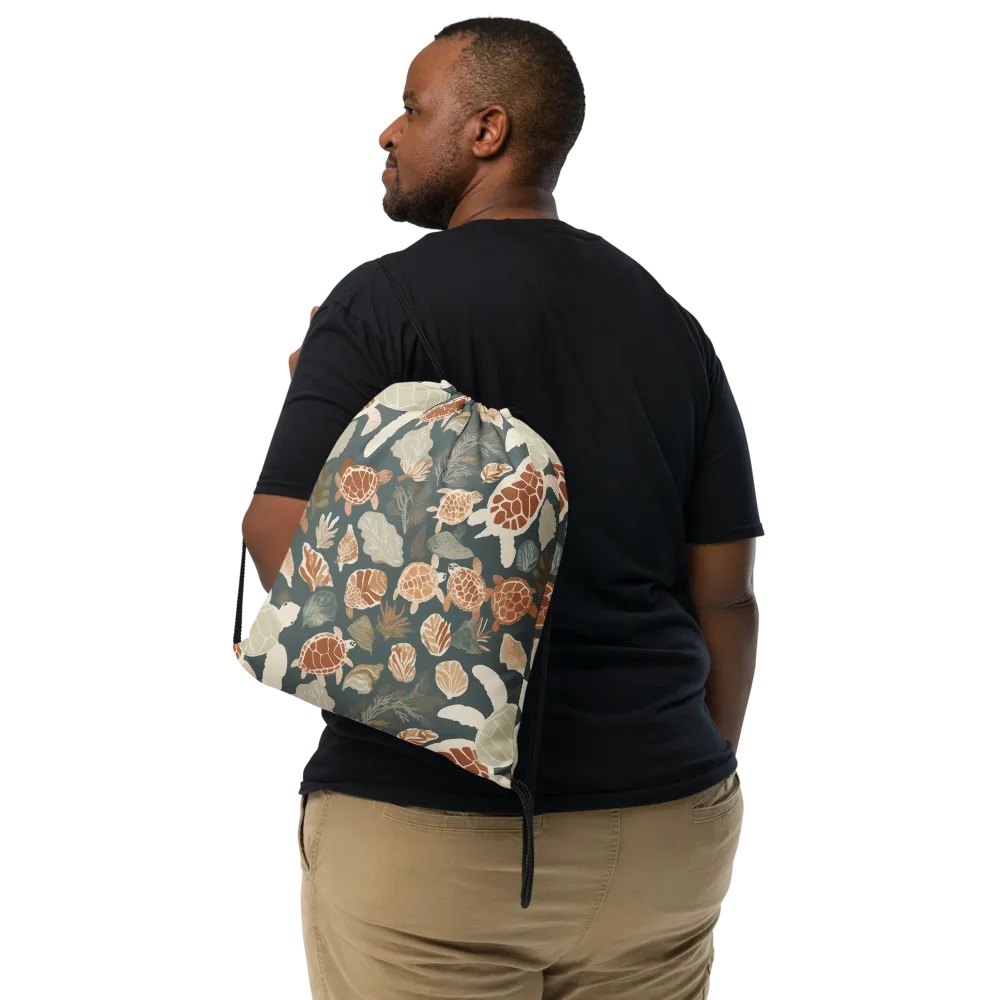 Reef Roaming on Drawstring Bag — Front