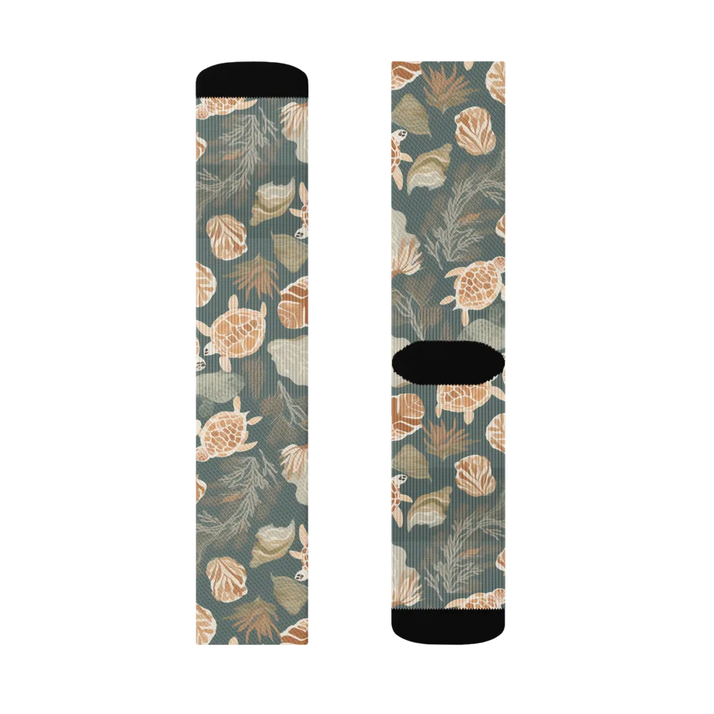Reef Roaming on Socks — Left Sock