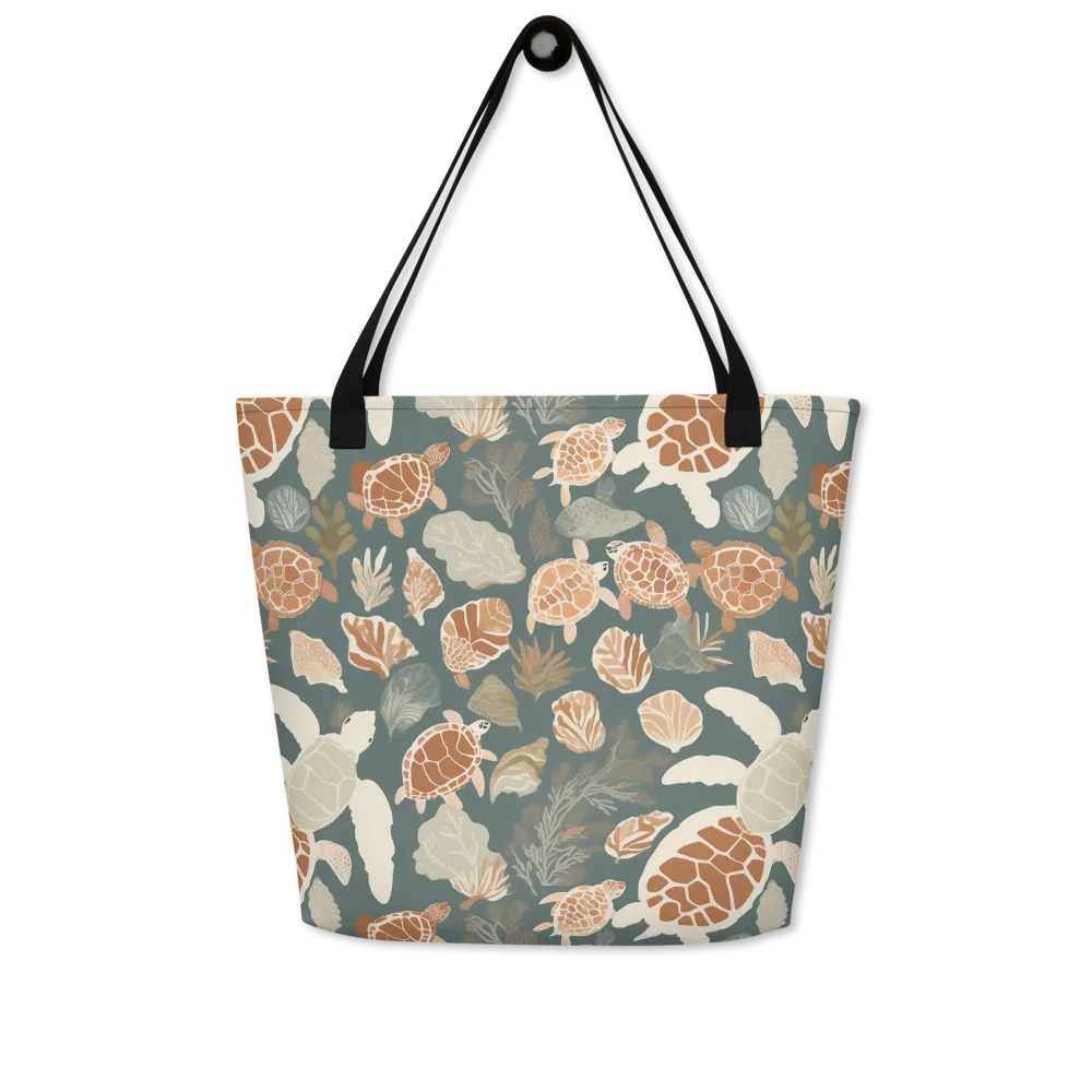 Reef Roaming on Large Tote Bag W/ Pocket — Front