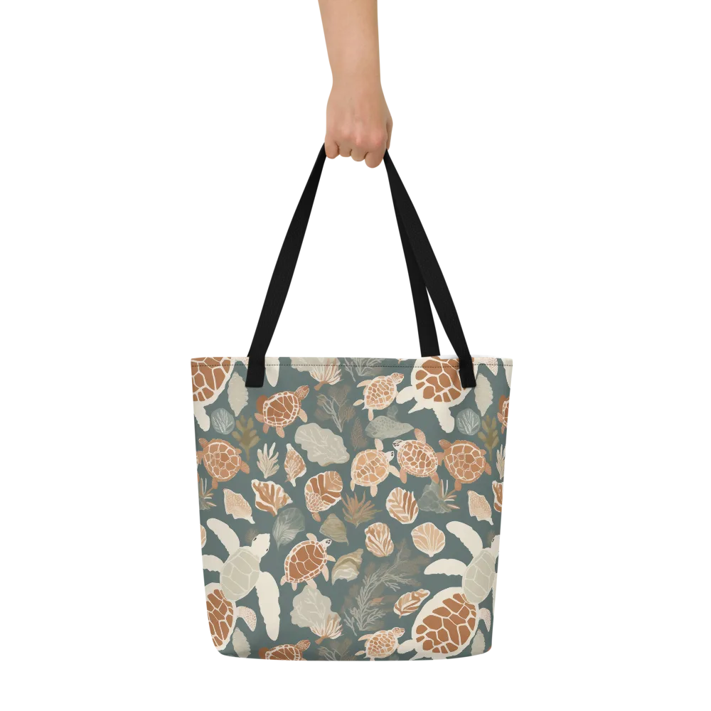 Reef Roaming on Large Tote Bag W/ Pocket — Front