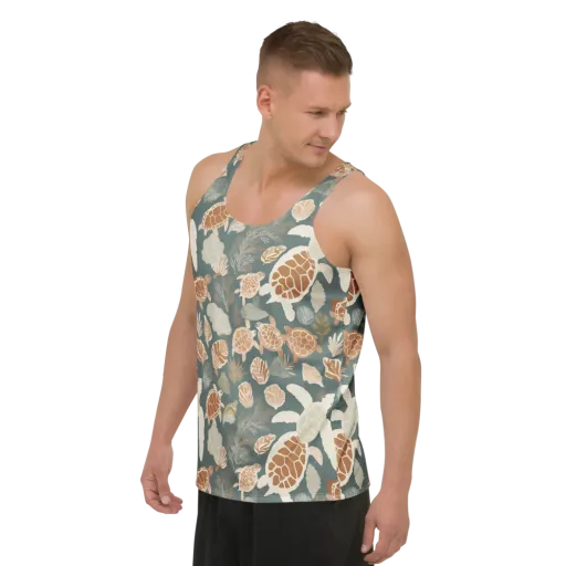 Reef Roaming on a Men's Tank Top