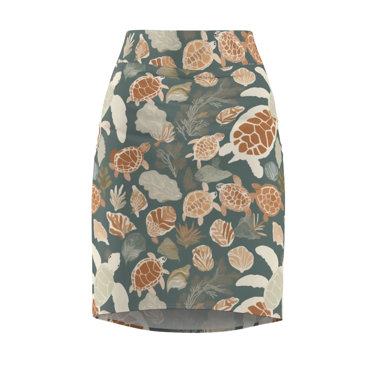 Reef Roaming on Pencil Skirt — Front