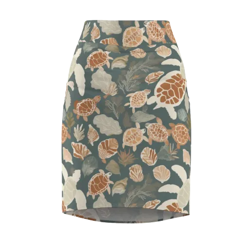 Reef Roaming on a Pencil Skirt