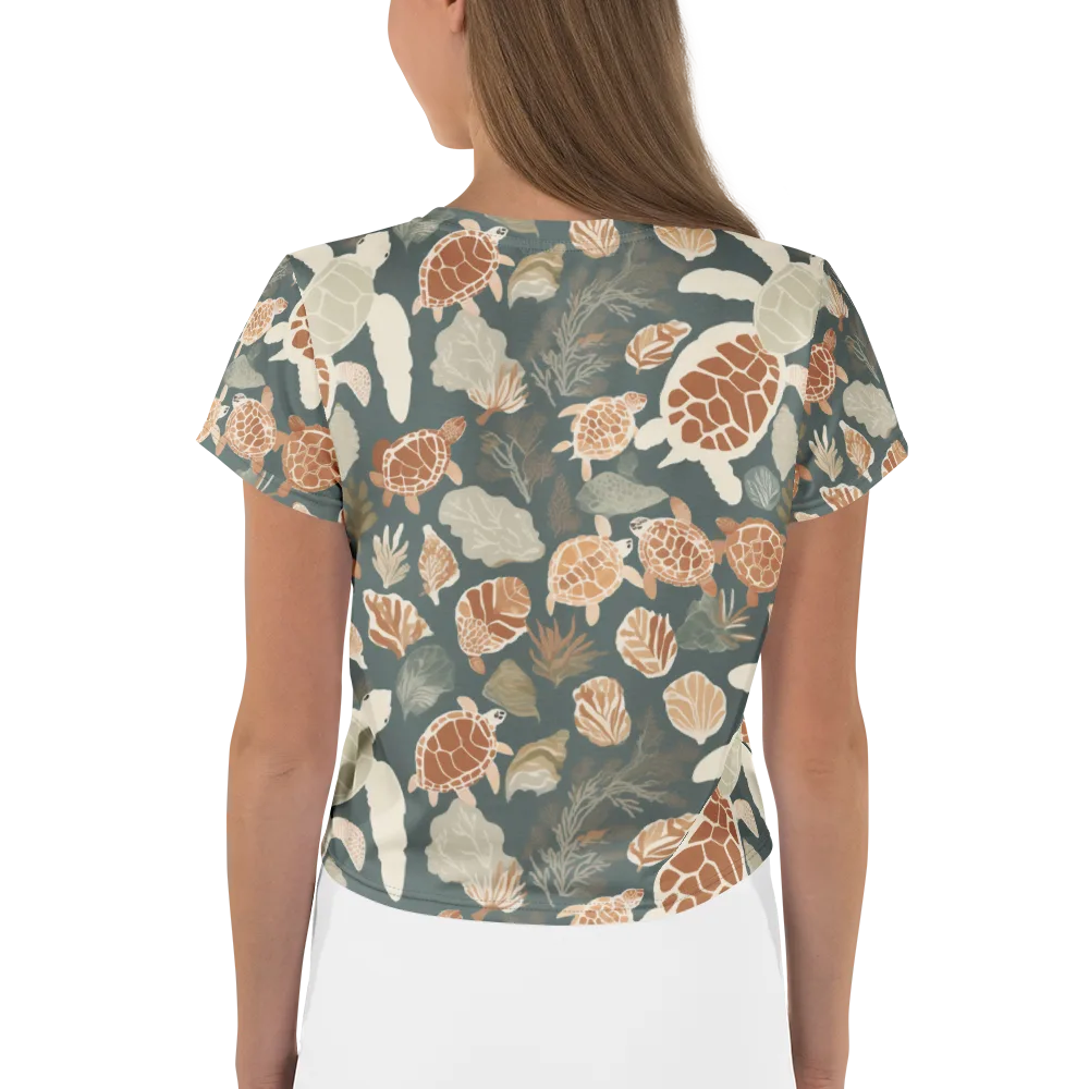 Reef Roaming on Crop Tee — Back