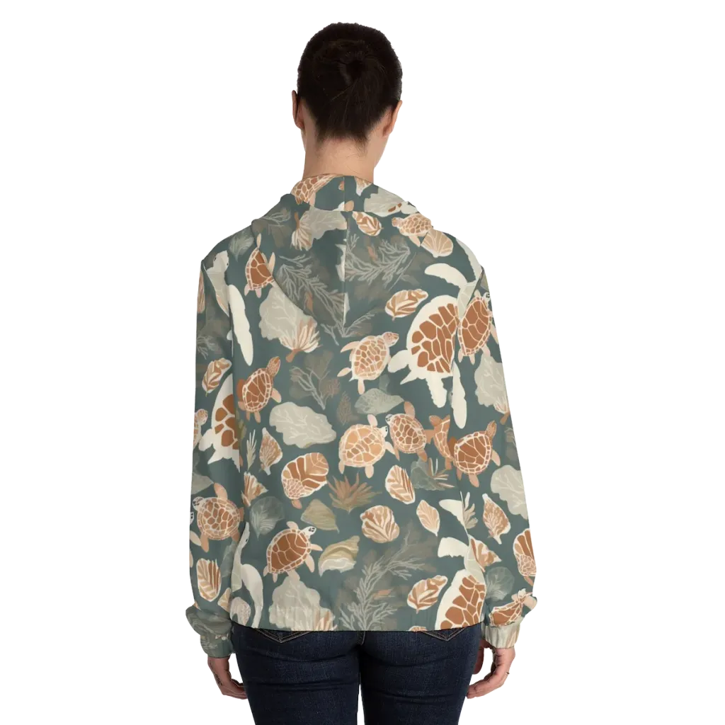 Reef Roaming on Women's Full-Zip Hoodie — Back On Person