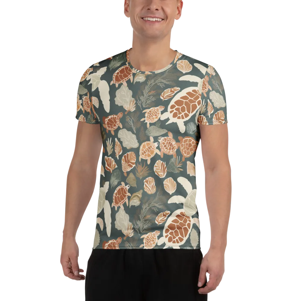 Reef Roaming on Men's Athletic T-Shirt — Front