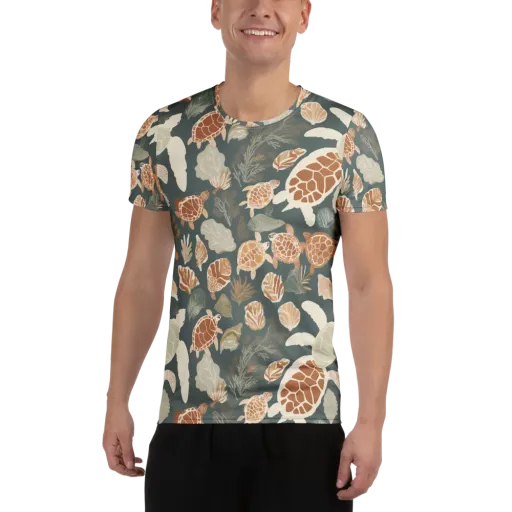 Reef Roaming on a Men's Athletic T-Shirt