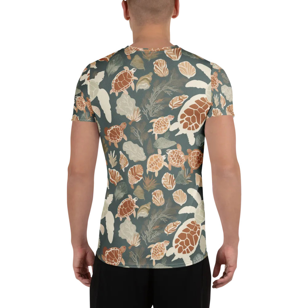Reef Roaming on Men's Athletic T-Shirt — Back