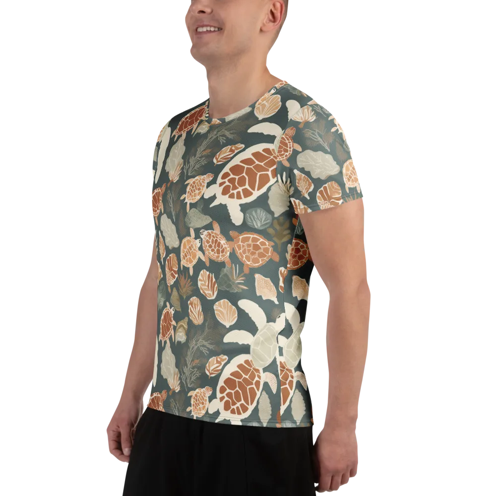 Reef Roaming on Men's Athletic T-Shirt — Left