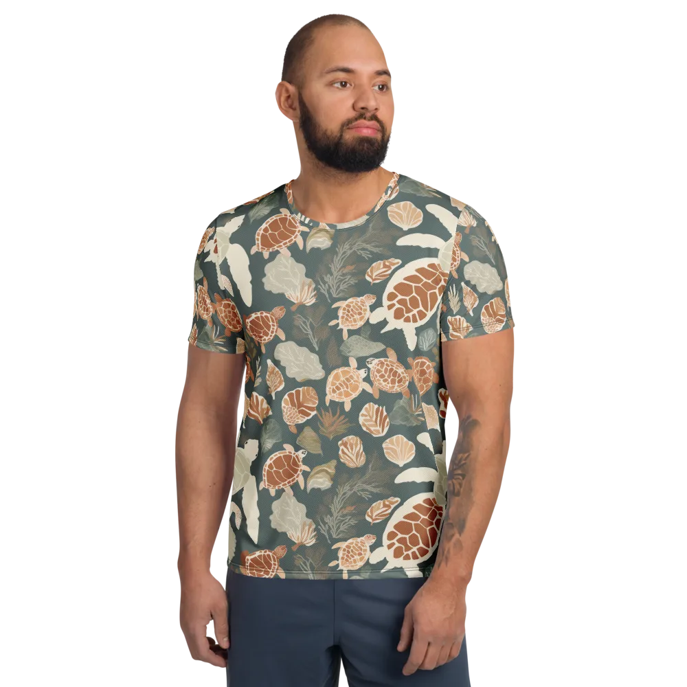 Reef Roaming on Men's Athletic T-Shirt — Front