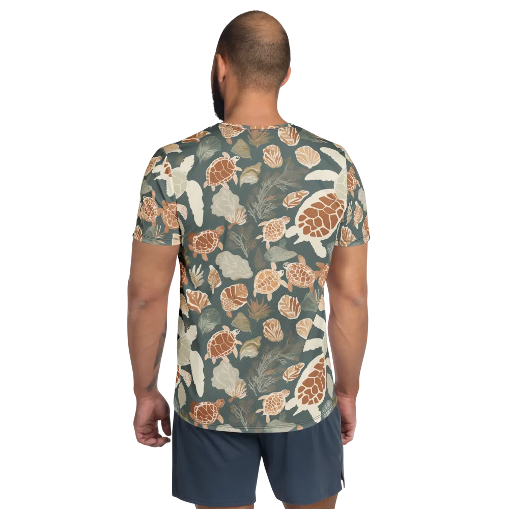 Reef Roaming on Men's Athletic T-Shirt — Back