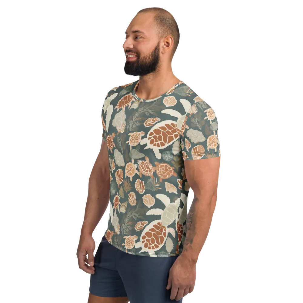 Reef Roaming on Men's Athletic T-Shirt — Left