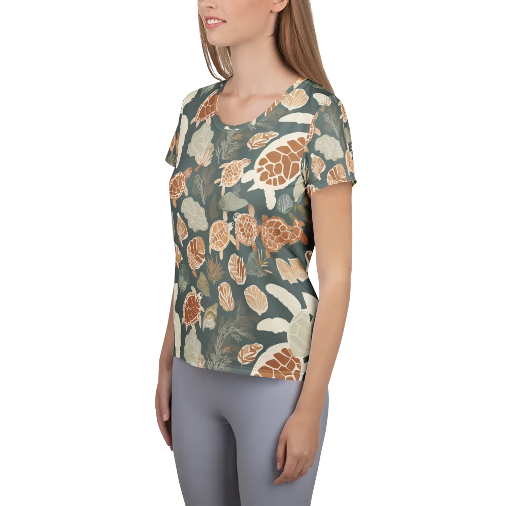 Reef Roaming on Women's Athletic T-Shirt — Left