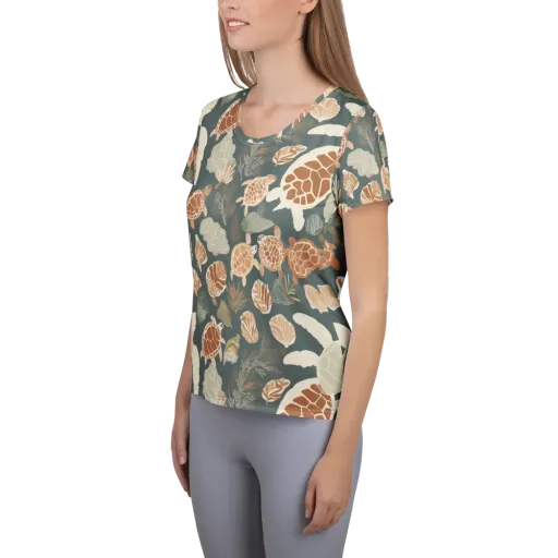 Reef Roaming on a Women's Athletic T-Shirt