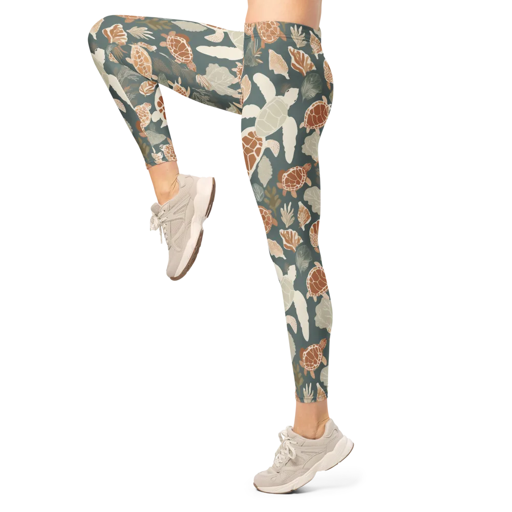 Reef Roaming on Leggings — Left