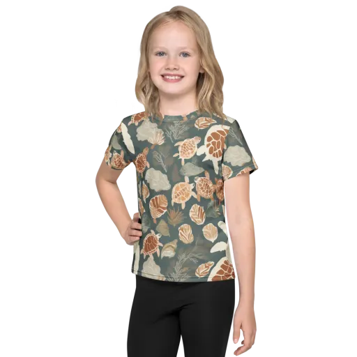 Reef Roaming on a Kids Crew Neck T-Shirt