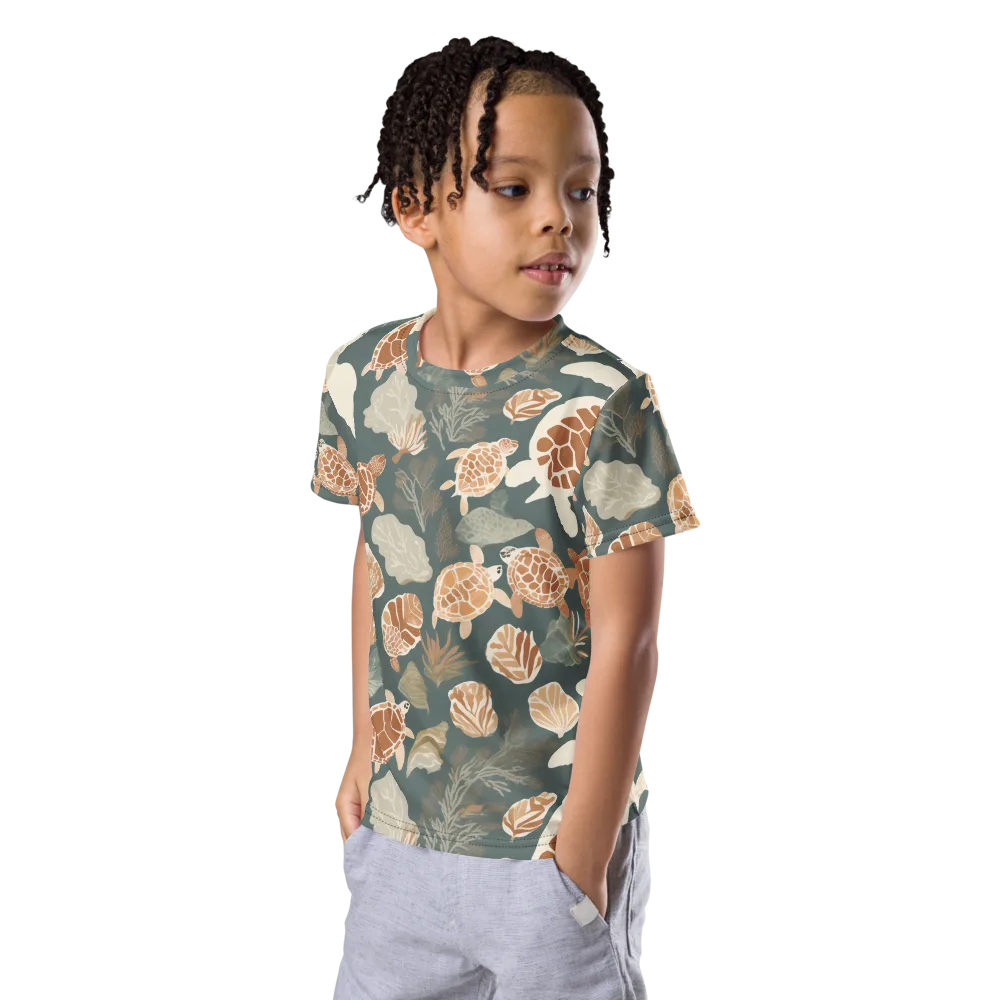 Reef Roaming on Kids Crew Neck T-Shirt — Left Front