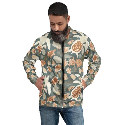 Reef Roaming on a Bomber Jacket