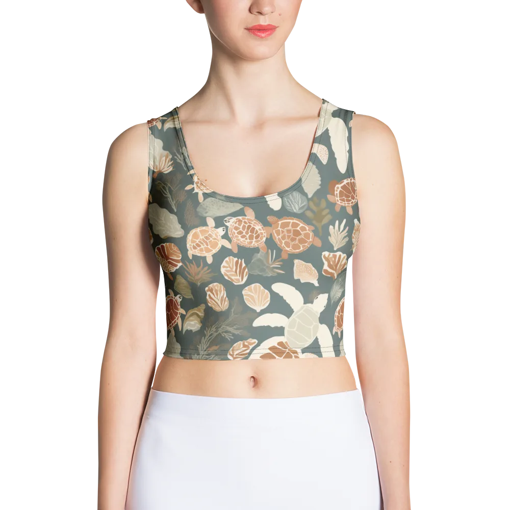 Reef Roaming on Crop Top — Front