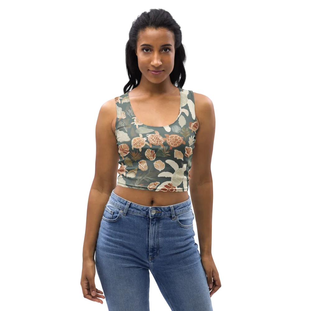 Reef Roaming on Crop Top — Front