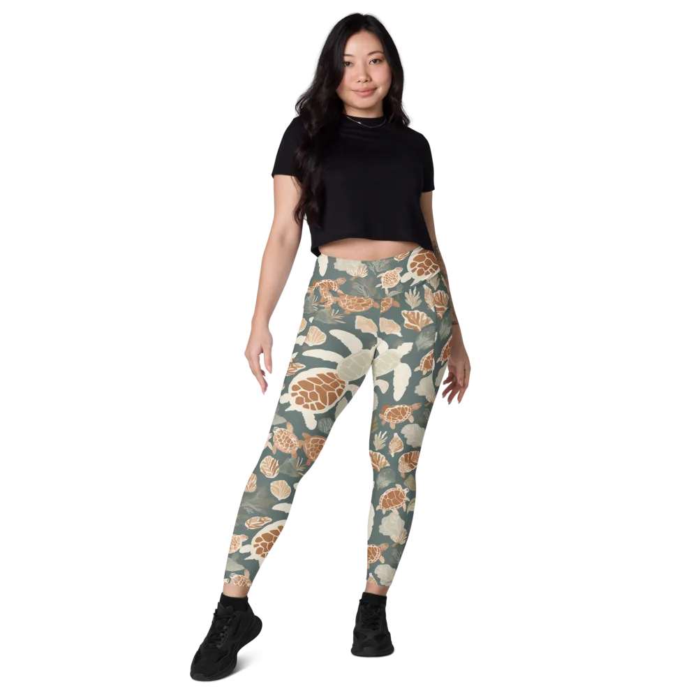 Reef Roaming on Leggings with Pockets — Front