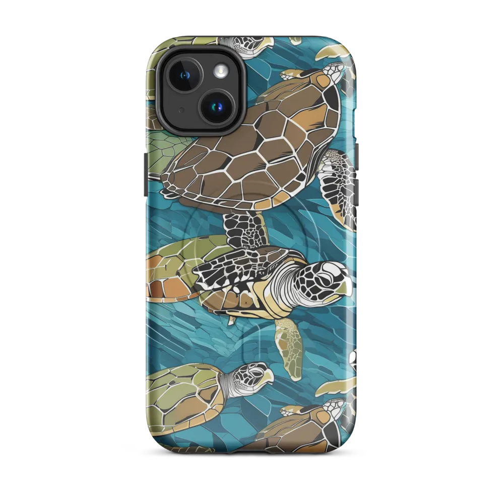 Ocean Mosaic on MagSafe Tough Case for iPhone® — Front