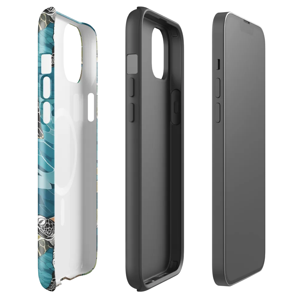 Ocean Mosaic on MagSafe Tough Case for iPhone® — Front