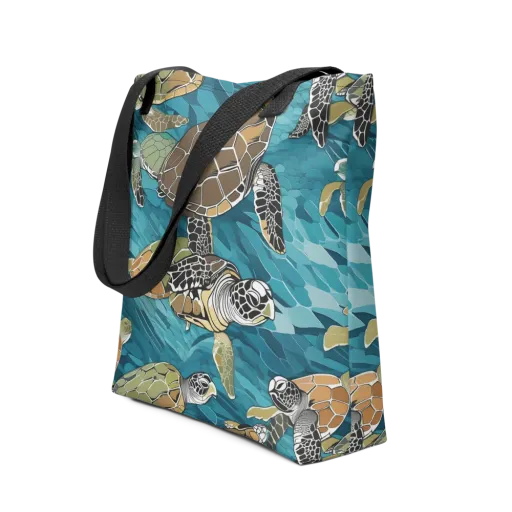 Ocean Mosaic on a Tote Bag