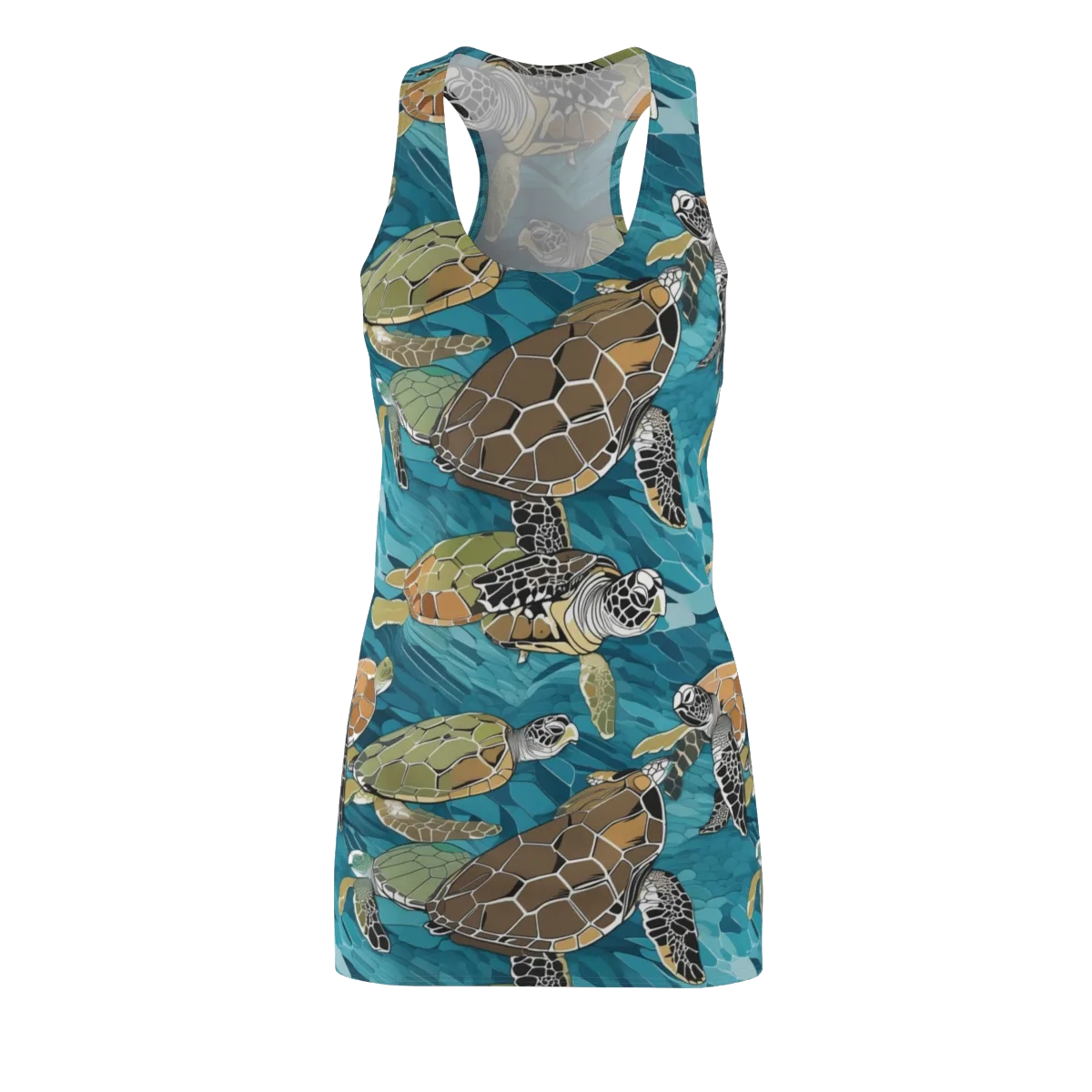 Ocean Mosaic on Racerback Dress — Front