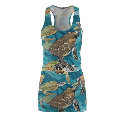 Ocean Mosaic on a Racerback Dress