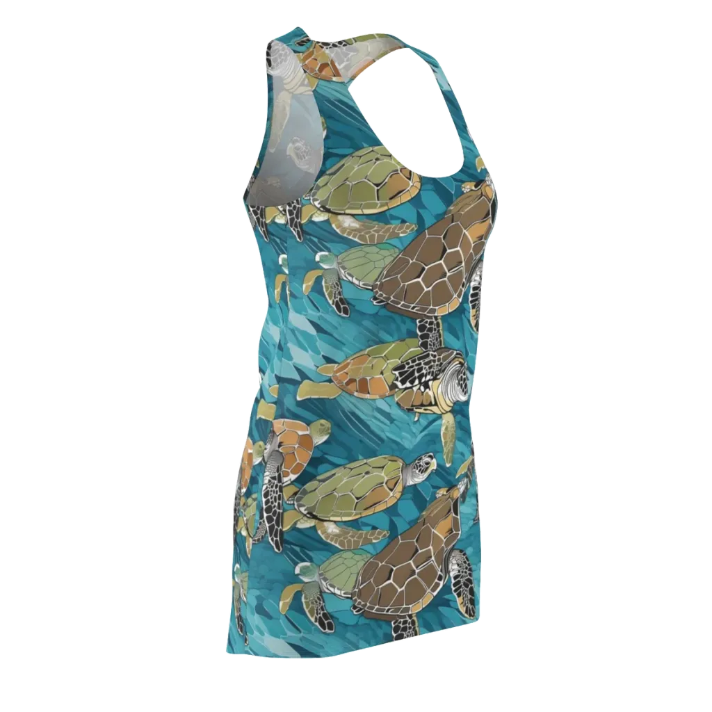Ocean Mosaic on Racerback Dress — Front Side