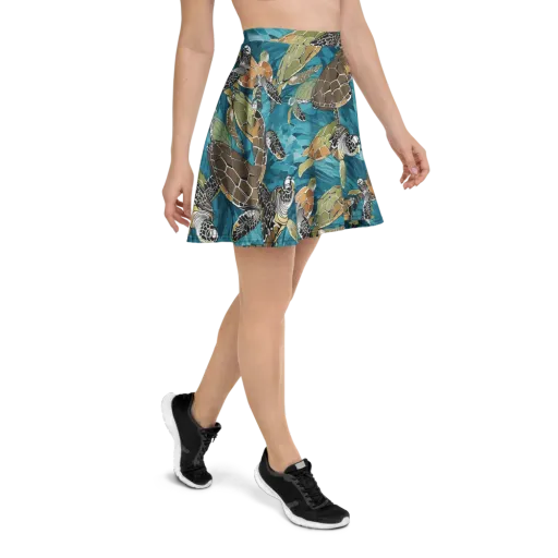 Ocean Mosaic on a Skater Skirt