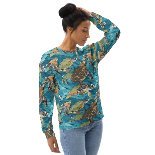 Ocean Mosaic on a Sweatshirt