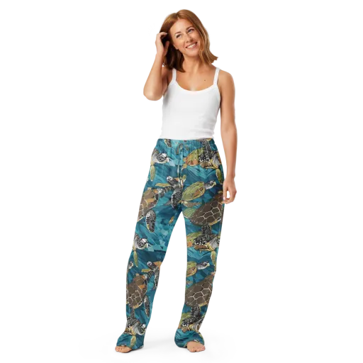 Ocean Mosaic on a Women's Pajama Pants
