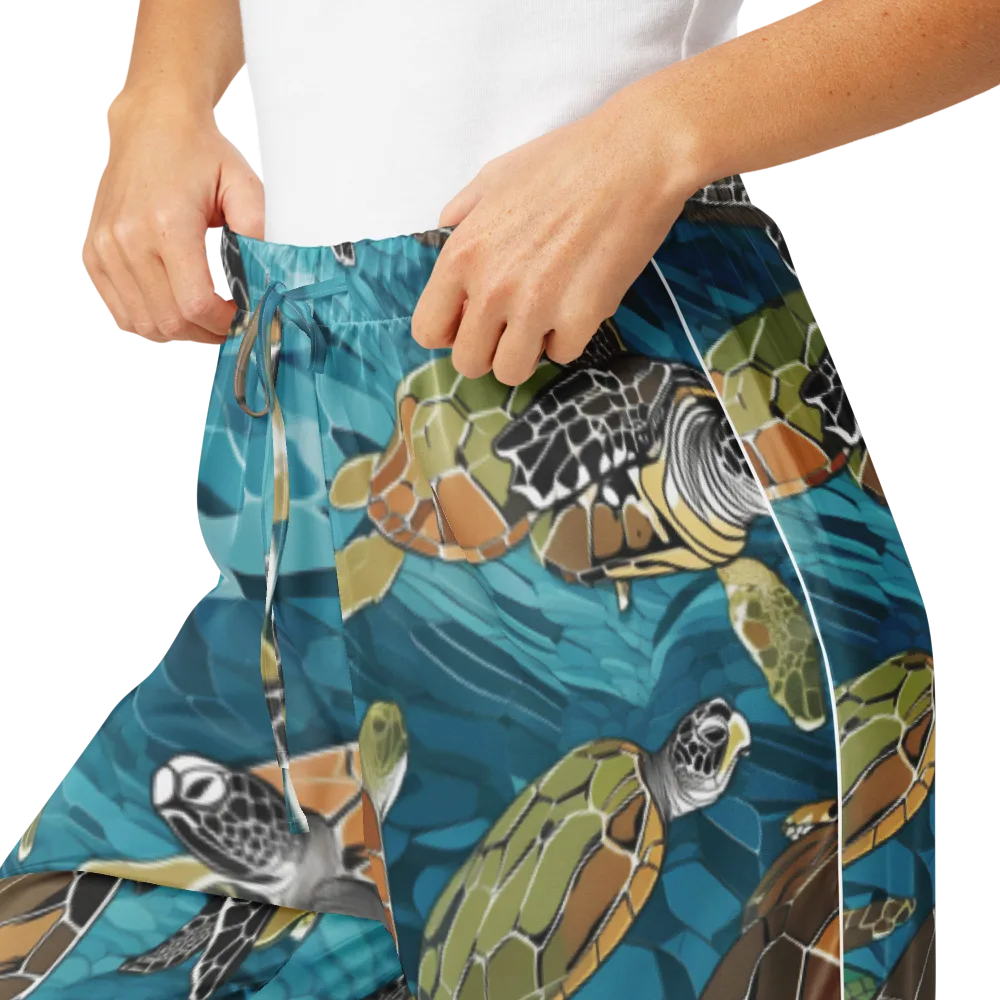 Ocean Mosaic on Women's Pajama Pants — Product details